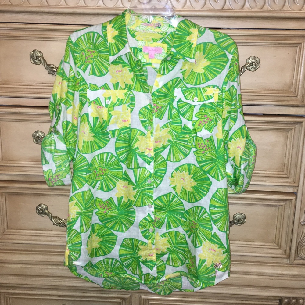 COPY - Lilly Pulitzer Lilly Pad Linen Top